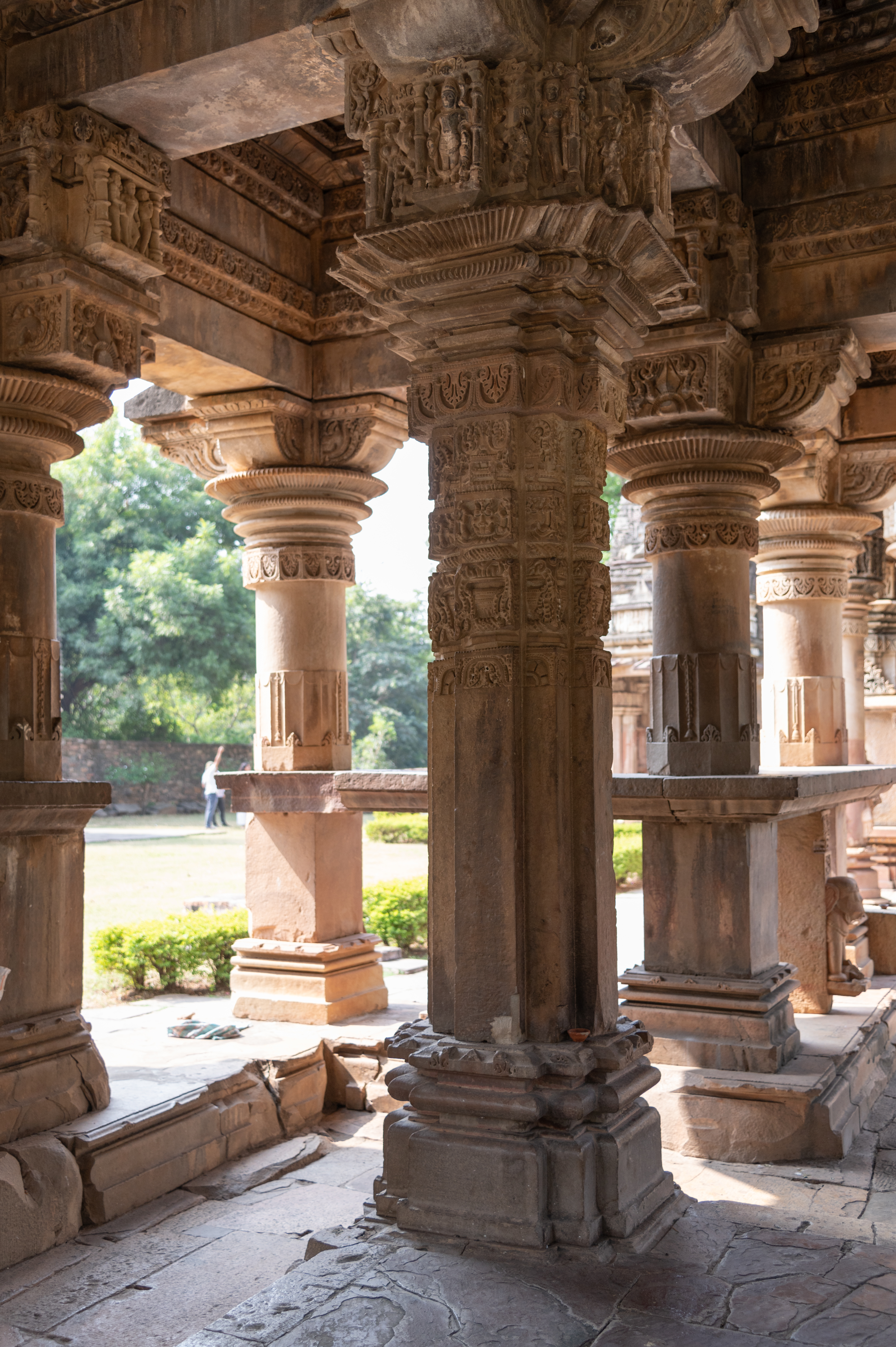 Image 5: Details of the pillars in the rangamandapa of the Ghateshwar Temple.