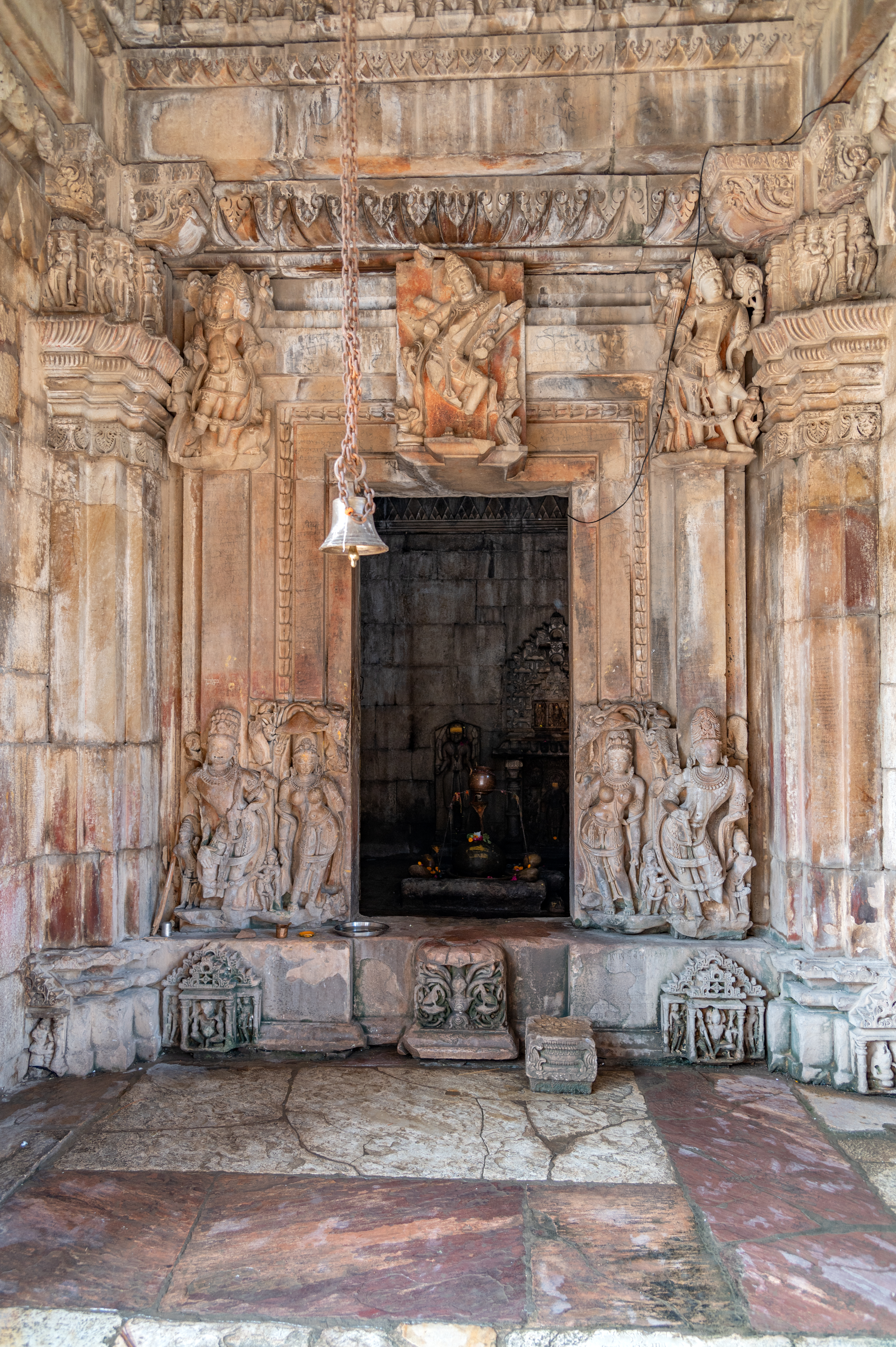 Image 12: Doorframe of the garbhagriha (sanctum sanctorum), Ghateshwar Temple.