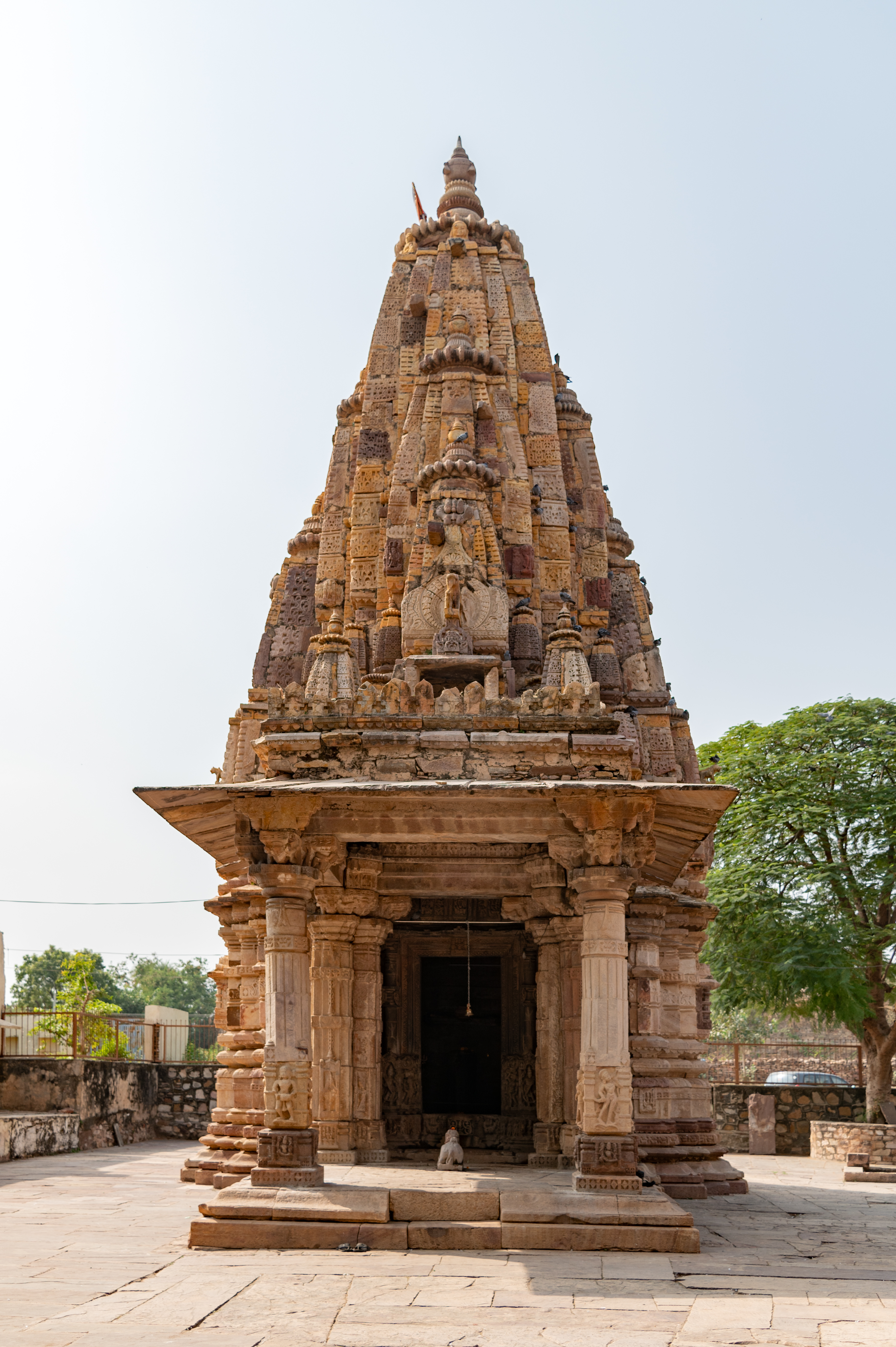 Image 3: The Hazareshwar Temple can be entered from the eastern side through the mandapa (pillared hall), which is a small, square, open hall resting on a low base.